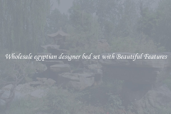 Wholesale egyptian designer bed set with Beautiful Features