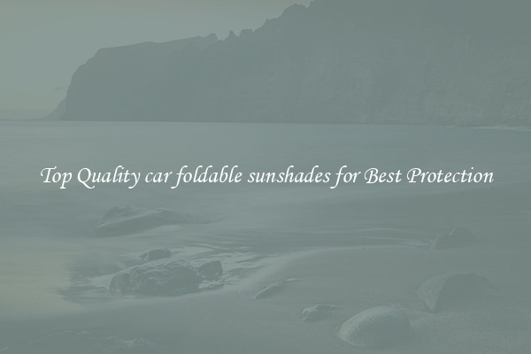 Top Quality car foldable sunshades for Best Protection