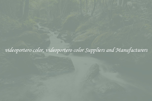 videoportero color, videoportero color Suppliers and Manufacturers
