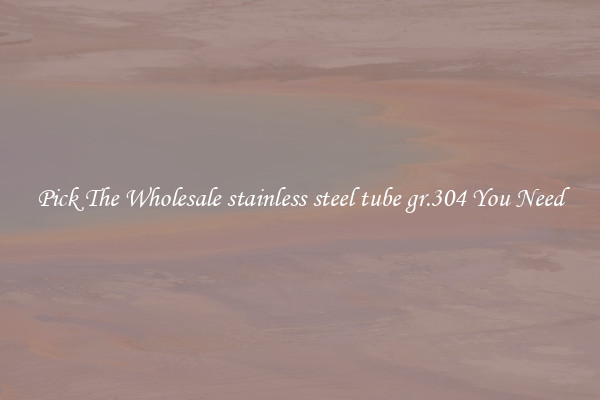 Pick The Wholesale stainless steel tube gr.304 You Need