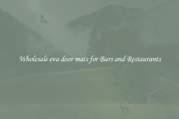 Wholesale eva door mats for Bars and Restaurants