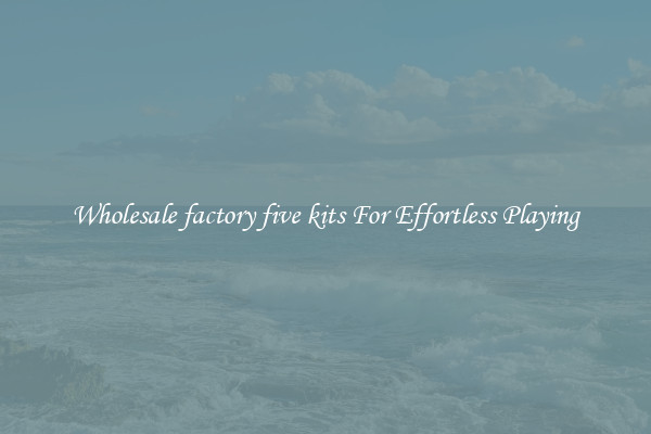 Wholesale factory five kits For Effortless Playing