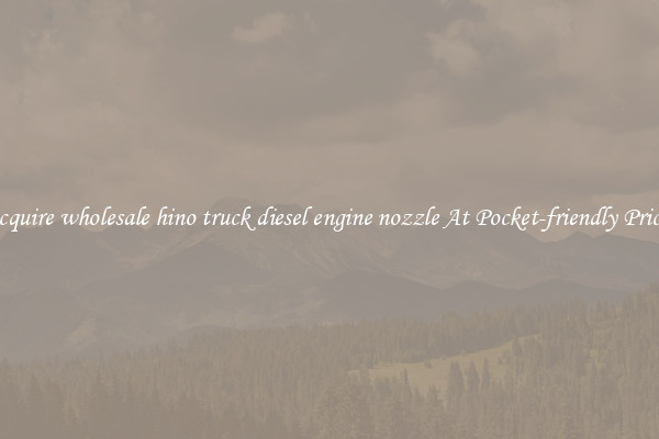 Acquire wholesale hino truck diesel engine nozzle At Pocket-friendly Prices