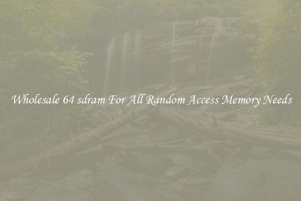 Wholesale 64 sdram For All Random Access Memory Needs