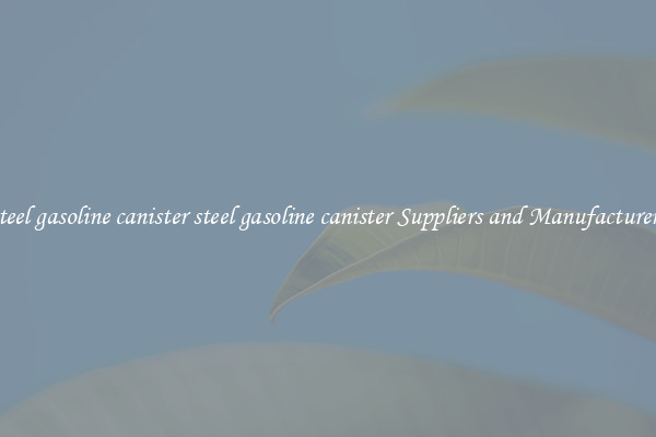 steel gasoline canister steel gasoline canister Suppliers and Manufacturers
