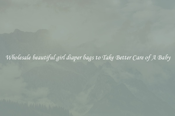 Wholesale beautiful girl diaper bags to Take Better Care of A Baby