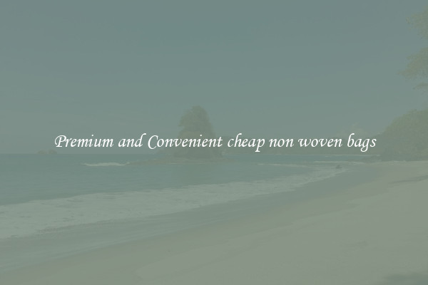 Premium and Convenient cheap non woven bags